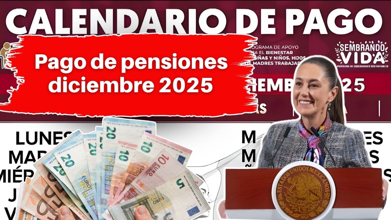 Pago de pensiones diciembre 2025: fechas confirmadas y bancos autorizados