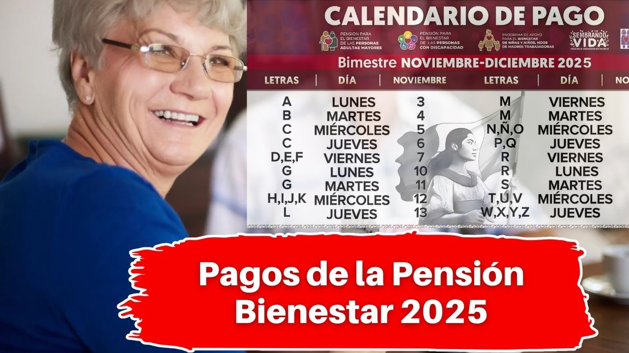 Pagos de la Pensión Bienestar 2025: calendario mensual para adultos mayores