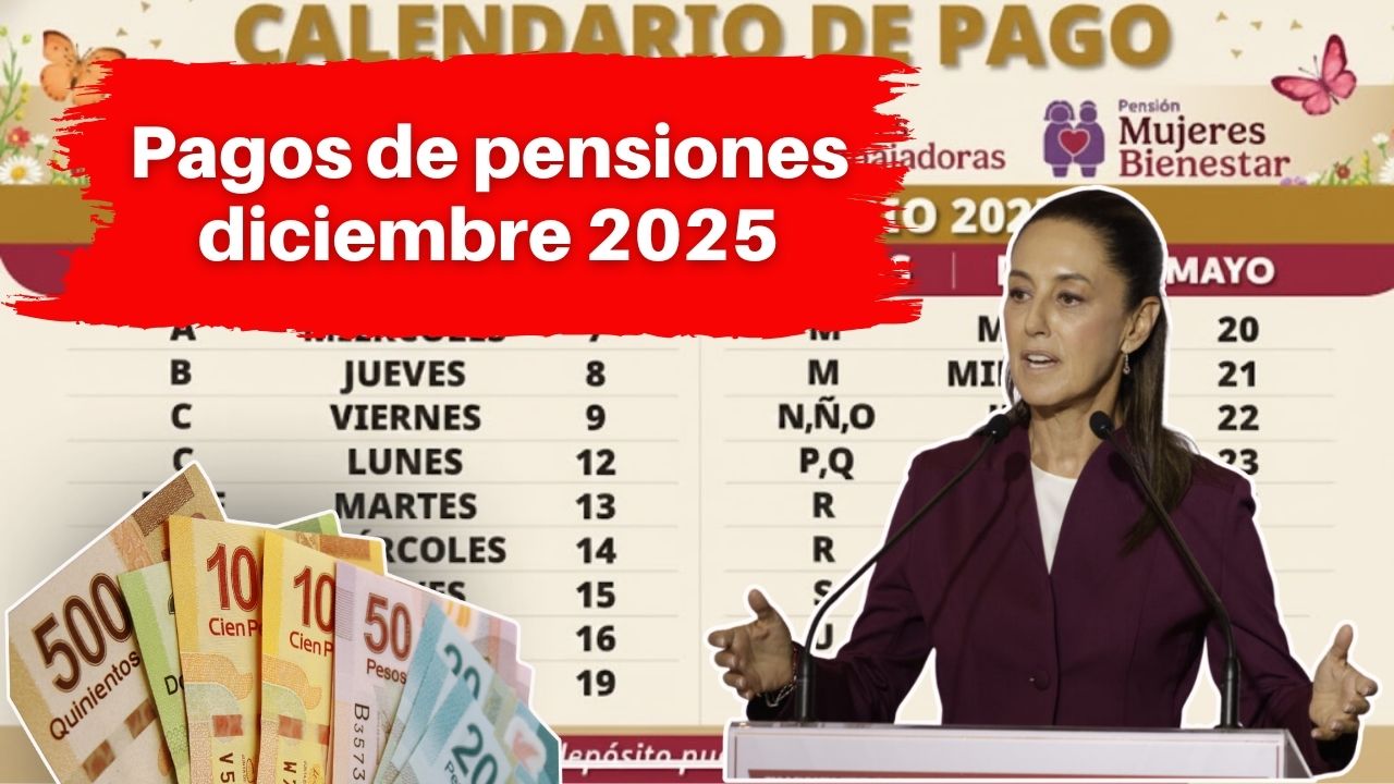 Pagos de pensiones diciembre 2025: calendario oficial y detalles importantes